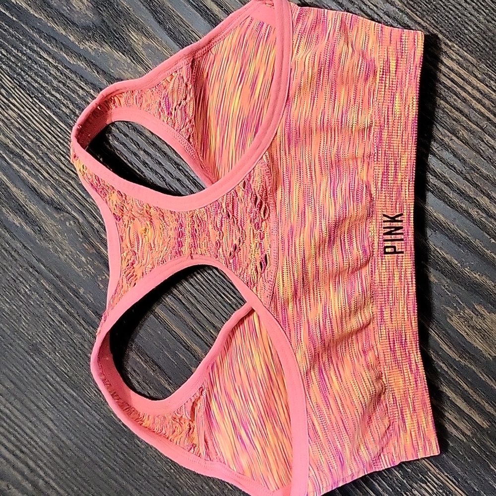 Pink Victoria's Secret padded sorts bra Small